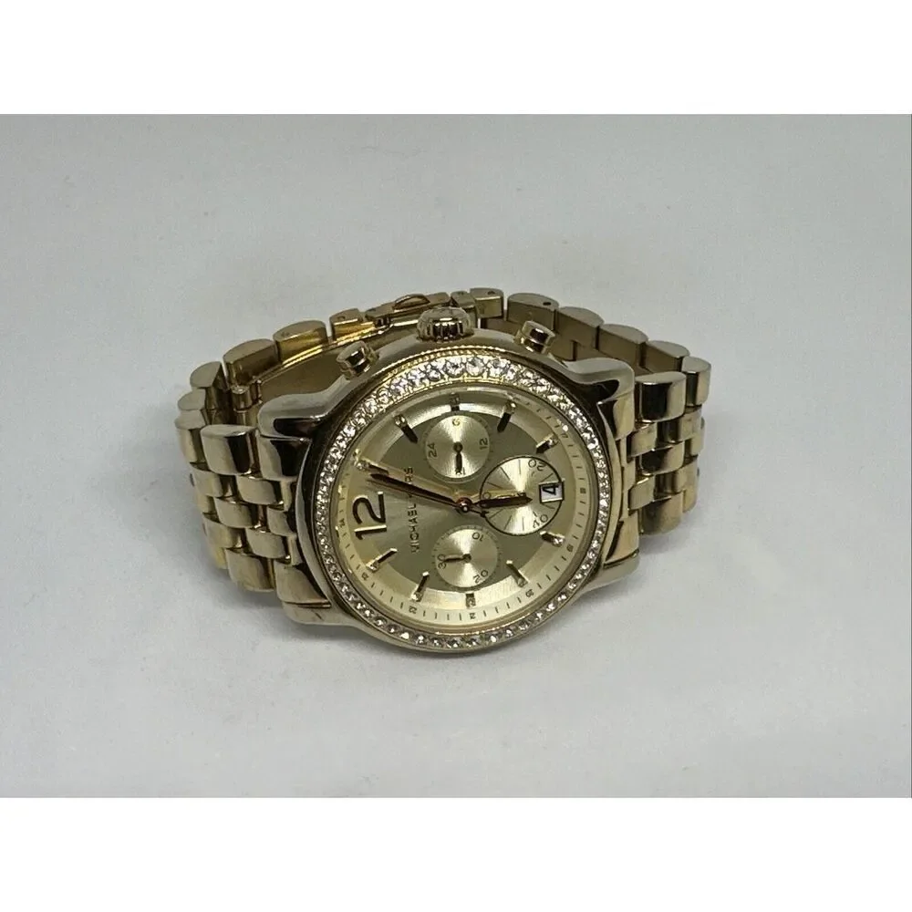 Michael Kors Baisley MK5982 Women Gold Stainless Steel Analog Dial Watch HME433